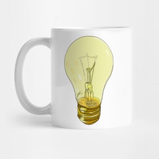 Yellow Lightbulb Mug